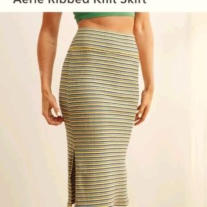 Aerie ribbed knit skirt small